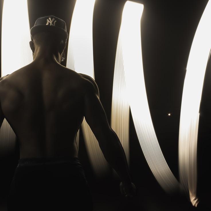 Professional gym interior with strength equipment